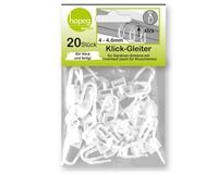 Klickgleiter für Innenlauf 4 - 4,6 mm, 20 St. (weiß)