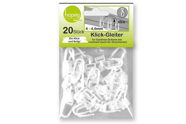  Klickgleiter für Innenlauf 4 - 4,6 mm, 20 St.