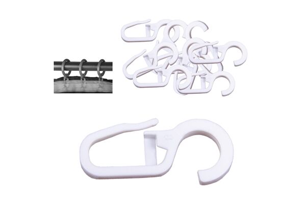  Faltenleghaken für Gardinenstange 28 mm