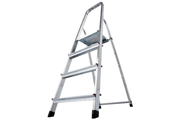 Krause CORDA Alu-Haushaltsleiter, 1 x 4 Stufen