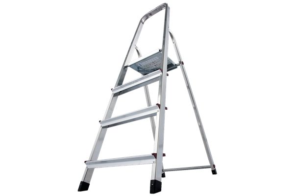 Krause CORDA Alu-Haushaltsleiter, 1 x 4 Stufen
