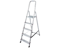 Krause CORDA Alu-Haushaltsleiter, 1 x 5 Stufen