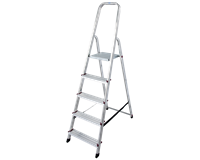 Krause CORDA Alu-Haushaltsleiter, 1 x 5 Stufen