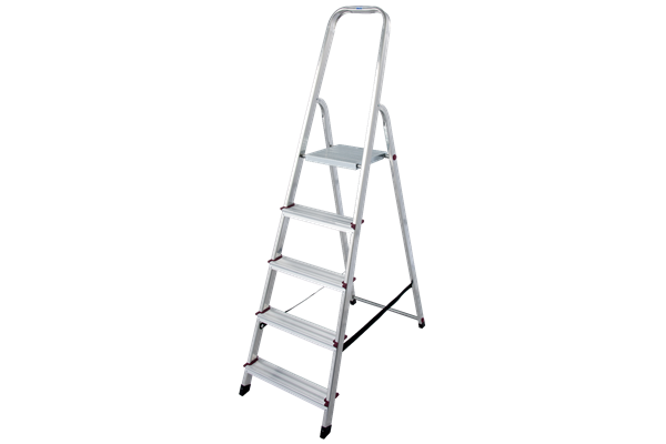 Krause CORDA Alu-Haushaltsleiter, 1 x 5 Stufen