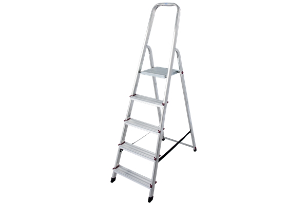 Krause CORDA Alu-Haushaltsleiter, 1 x 5 Stufen