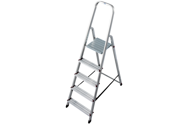 Krause CORDA Alu-Haushaltsleiter, 1 x 5 Stufen