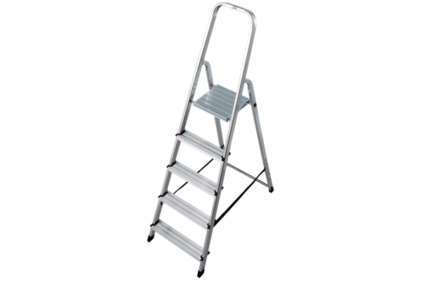 Krause CORDA Alu-Haushaltsleiter, 1 x 5 Stufen