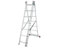 Krause CORDA Alu-Vielzweckleiter, 3 x 7 Stufen
