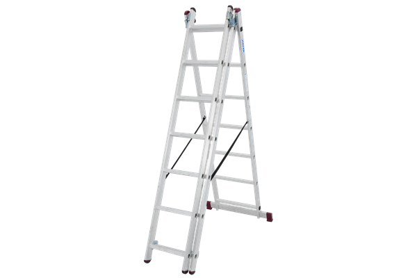 Krause CORDA Alu-Vielzweckleiter, 3 x 7 Stufen