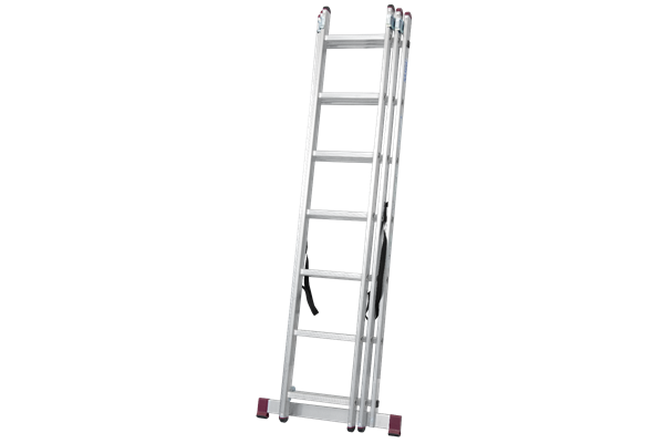 Krause CORDA Alu-Vielzweckleiter, 3 x 7 Stufen