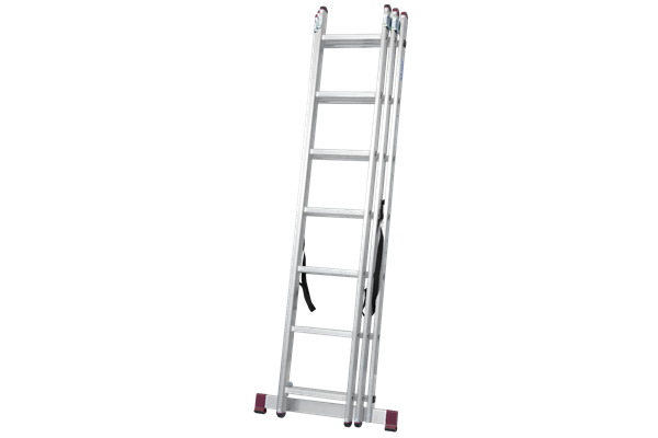 Krause CORDA Alu-Vielzweckleiter, 3 x 7 Stufen
