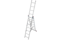 Krause CORDA Alu-Vielzweckleiter, 3 x 7 Stufen