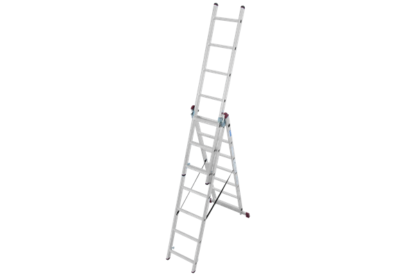 Krause CORDA Alu-Vielzweckleiter, 3 x 7 Stufen
