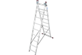 Krause CORDA Alu-Vielzweckleiter, 3 x 9 Stufen