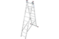 Krause CORDA Alu-Vielzweckleiter, 3 x 9 Stufen