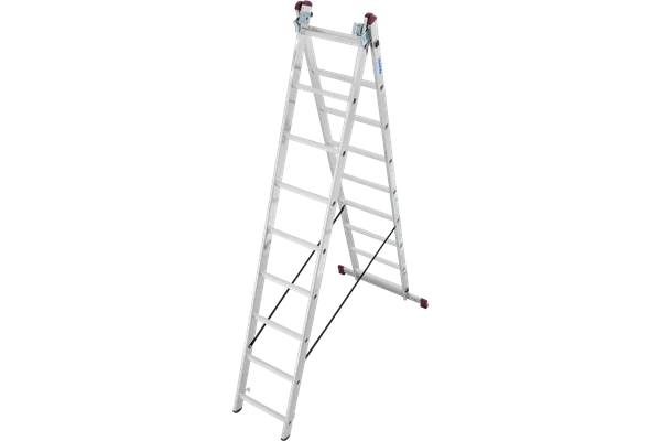 Krause CORDA Alu-Vielzweckleiter, 3 x 9 Stufen