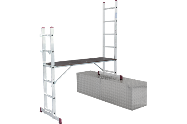 Krause CORDA Leitergerüst, 2 x 6 Sprossen