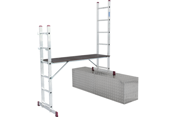 Krause CORDA Leitergerüst, 2 x 6 Sprossen