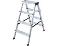 Krause MONTO DOPPLO Alu Doppelstufenleiter 2 x 4 Stufen