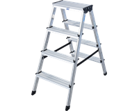 Krause MONTO DOPPLO Alu Doppelstufenleiter 2 x 4 Stufen