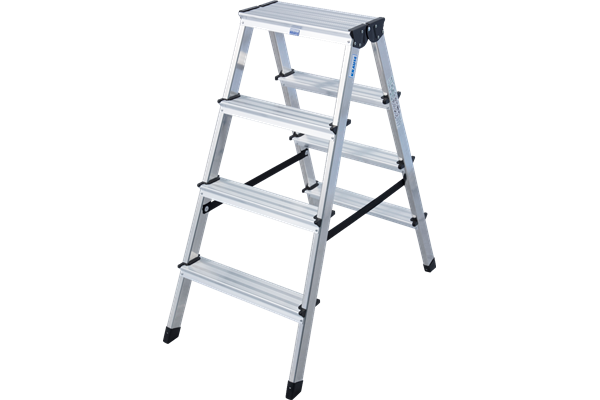 Krause MONTO DOPPLO Alu Doppelstufenleiter 2 x 4 Stufen