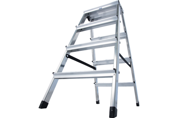 Krause MONTO DOPPLO Alu Doppelstufenleiter 2 x 4 Stufen