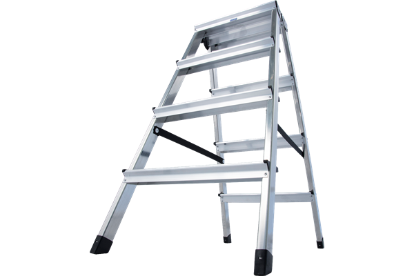 Krause MONTO DOPPLO Alu Doppelstufenleiter 2 x 4 Stufen