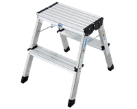 Krause TREPPY Alu Doppel Klapptritt, 2 x 2 Stufen
