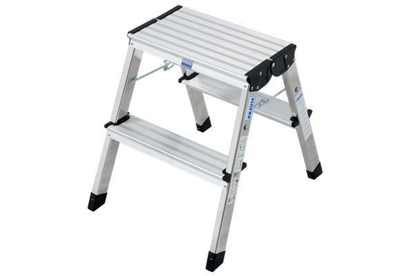 Krause TREPPY Alu Doppel Klapptritt, 2 x 2 Stufen