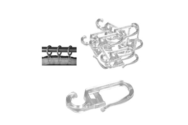  Faltenleghaken für Gardinenstange 16 mm
