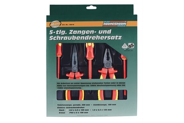  5 tlg. VDE Zangen-/Schraubendreher Set