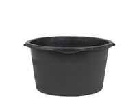 Bauwanne, Mörtelkübel, rund, Ø 55 cm, 60 L (schwarz)