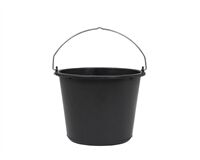 Baueimer Kunststoff, 12 L (schwarz)