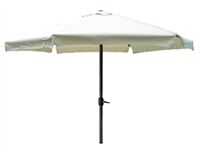 Sonnenschirm mit Kurbel, Ø 3 m (beige)