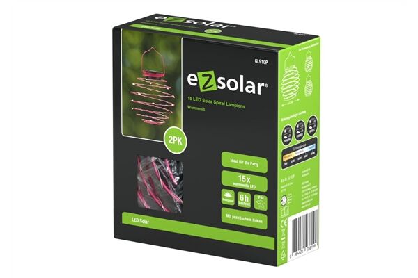  LED Spiral Laterne, 12 cm, 2 St.