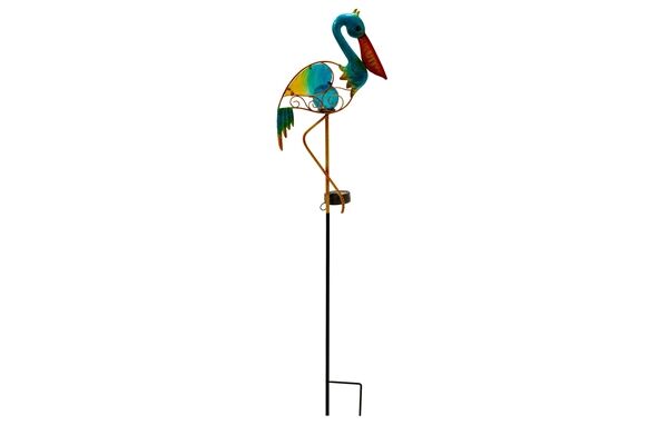  LED Solar Gartenlampe, Design Pelikan