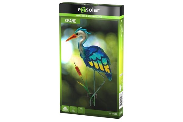  LED Solar Gartenlampe, Design Kranich