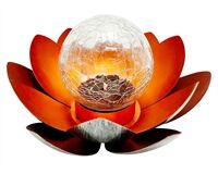 LED Solar Gartenlampe, Design Lotusblüte