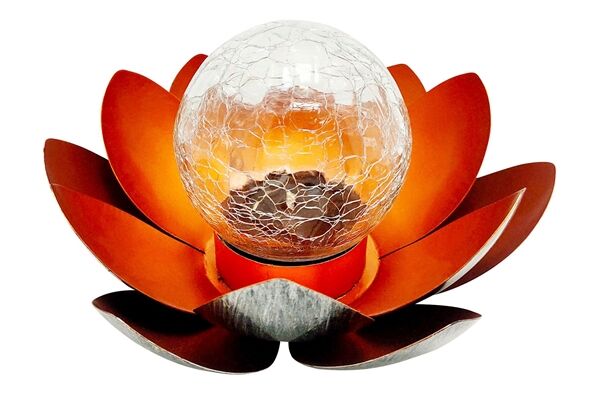  LED Solar Gartenlampe, Design Lotusblüte