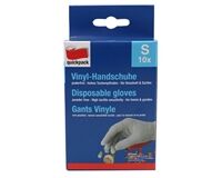 Vinyl-Einmalhandschuhe, 10 St., extra dünn, Gr. S (weiß)