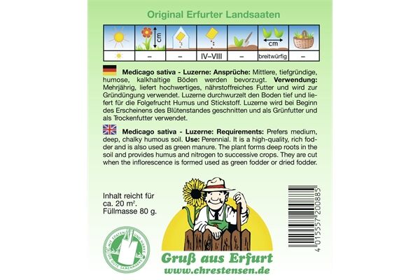  Saatgut Luzerne nährstoffreich