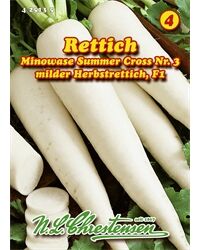 N.L. Chrestensen Saatgut Rettich Minowase Summer F1 milde Sorte für 8 – 10 lfd. m.