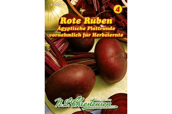 N.L. Chrestensen Saatgut Rote Rübe, Ägyptische Plattrunde