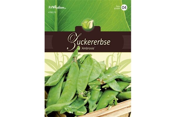 Saatgut Zuckererbsen, Ambrosia, für ca. 8 lfd. m.