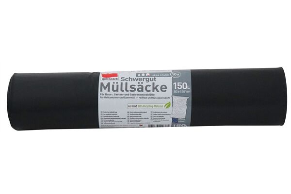  Schwerlastmüllsäcke, 10 Stück, 150 L
