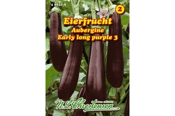  Saatgut Aubergine Early, Long Purple 3,