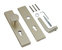Haustür Wechselgarnitur F2, Aluminium, 72 mm (silber)