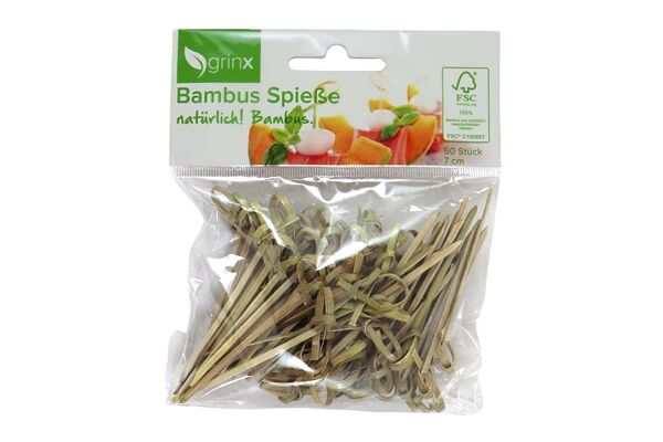  Bambus-Spieße/Picker, 50 St.