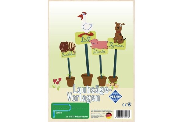 Laubsägevorlage, Kräuterstecker