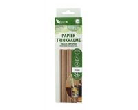 24 Papiertrinkhalme, ø 6 mm, 20 cm (naturbraun)